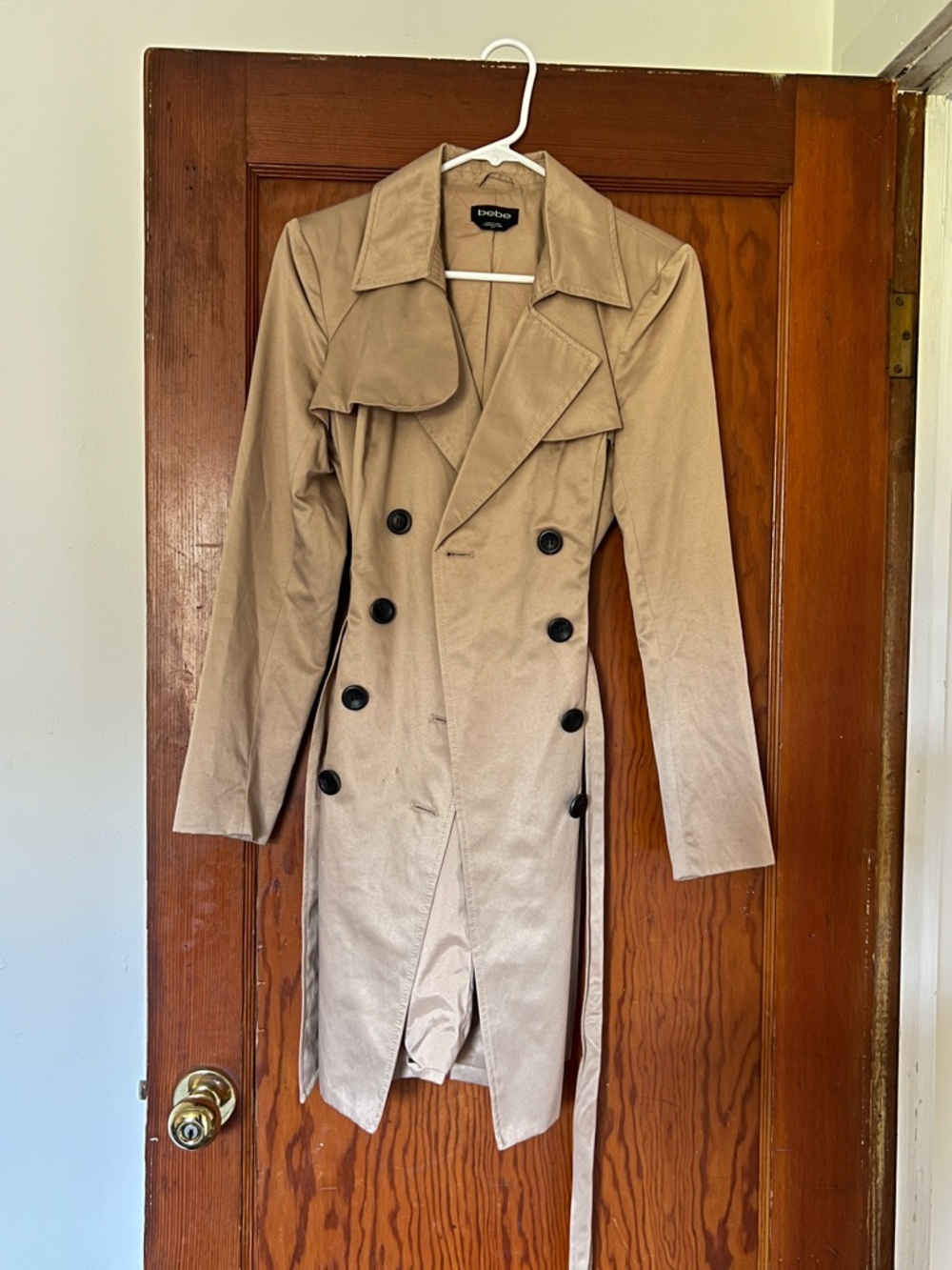Bebe Women's Tan Trench Coat